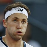 Casper Ruud s'est hissé en finale à Madrid KEYSTONE/EPA/Chema Moya